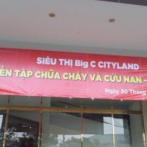 DIỄN TẬP PHÒNG CHÁY VÀ CỨU NẠN TẠI BIG C CITYLAND NĂM 2016